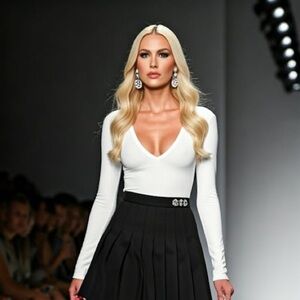 Aura white 3/4 Sleeve V Neck Blouse Large new with tags